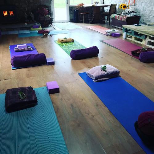 The gathering fields yoga session